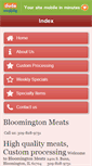 Mobile Screenshot of bloomington-meats.com
